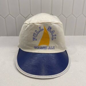 Vintage Full Sail Golden Ale Beer Painters Cap Hat Hood River Oregon Sailing EUC
